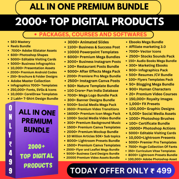 Buy Digital Products Bundles in India