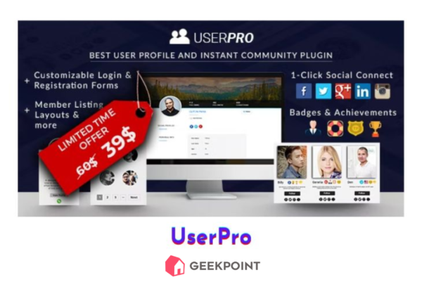 Free Download UserPro Plugin for Wordpress