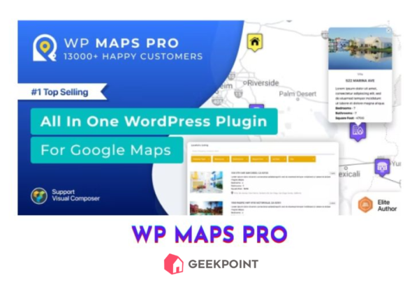 Free Download WP MAPS PRO Plugin for Wordpress