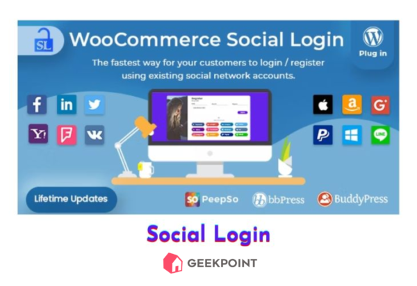 Free Download Social Login Plugin for Wordpress