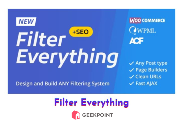 Free Download Filter Everything Plugin for Wordpress