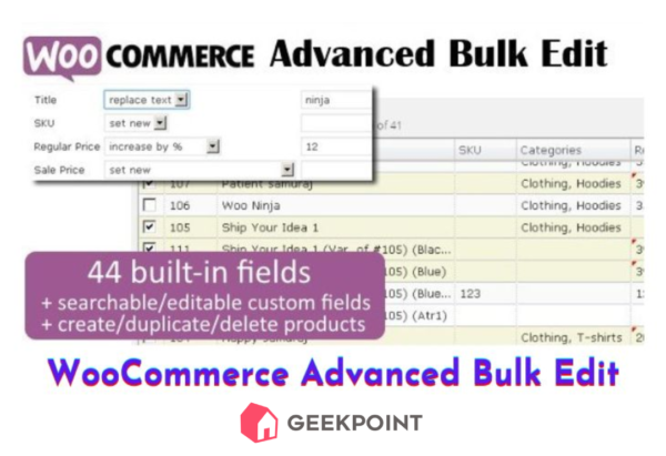 Free Download WooCommerce Advanced Bulk Edit Plugin for Wordpress