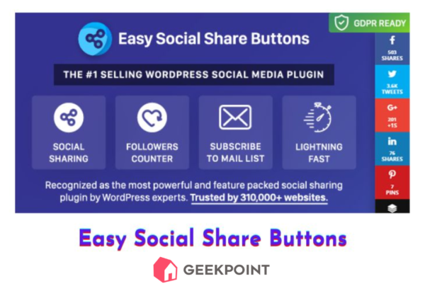 Free Download Easy Social Share Buttons Plugin for Wordpress