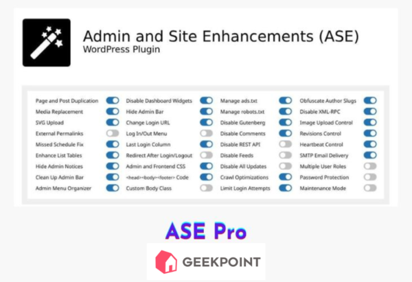 Free Download ASE Pro Plugin for Wordpress